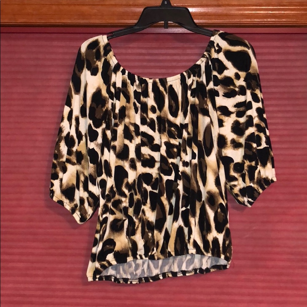 Express leopard blouse